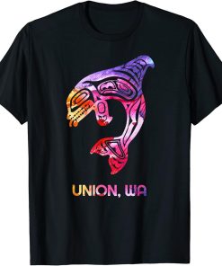 Tribal Union WA Orca Killer Whale Native American T-Shirt