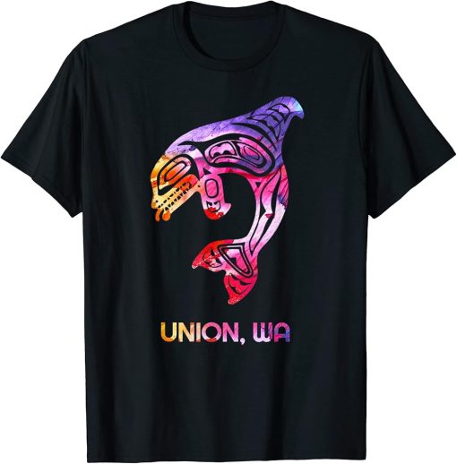 Tribal Union WA Orca Killer Whale Native American T-Shirt